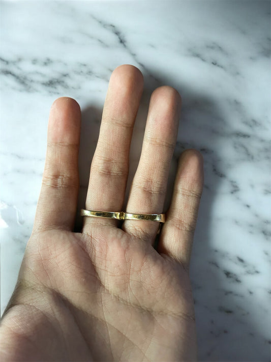 Anillo Doble Diseño De Dólar Enchapado