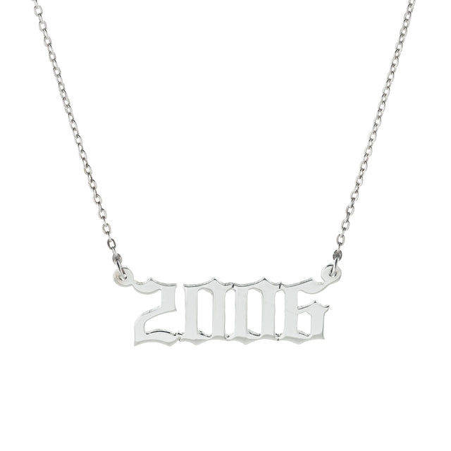 Cadena Personalizados Numeros Plata 925