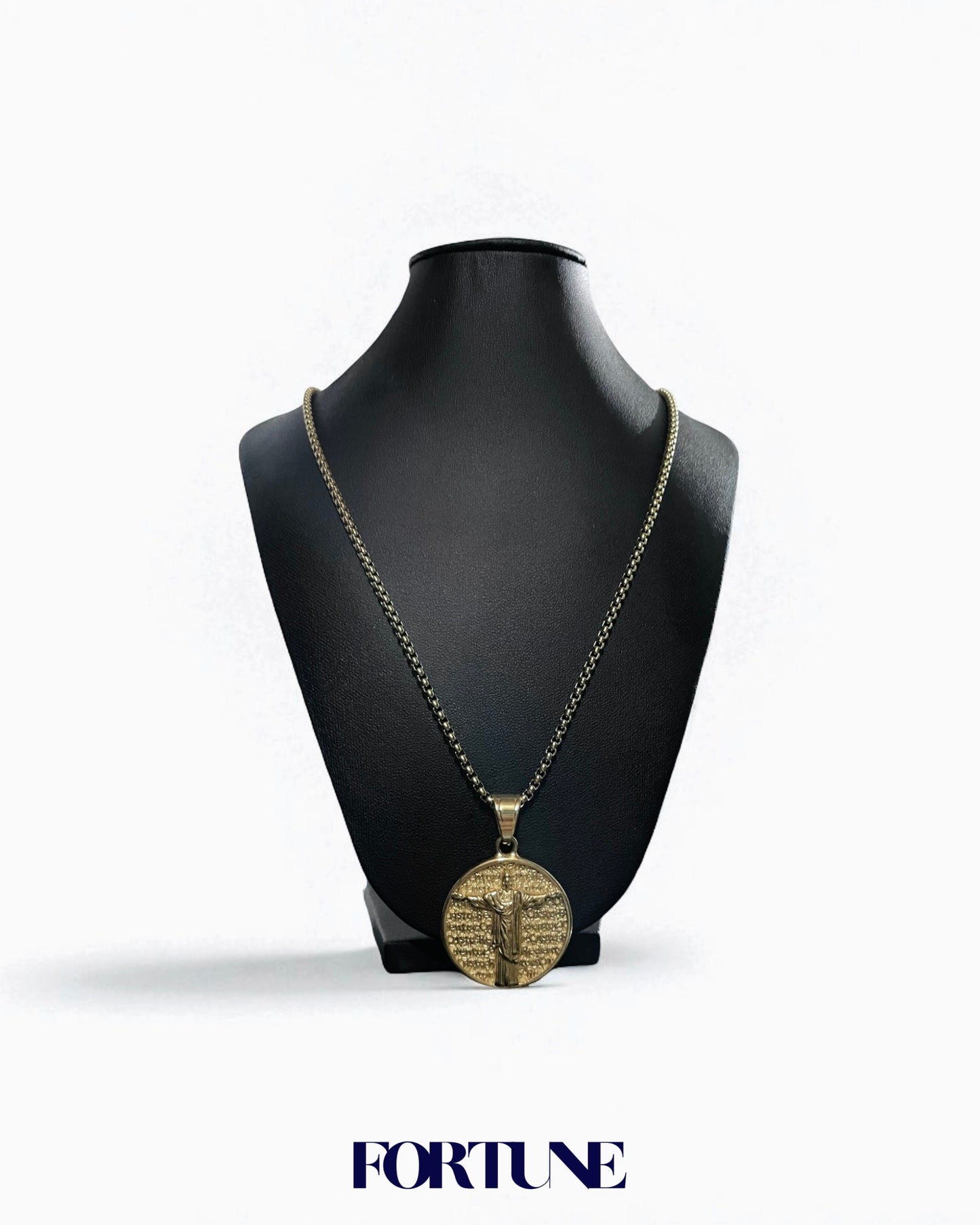 Cadena Con Dije Macizo Cristo Redentor