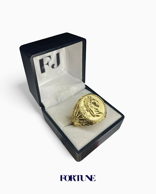Anillo Sello Romano Enchapado
