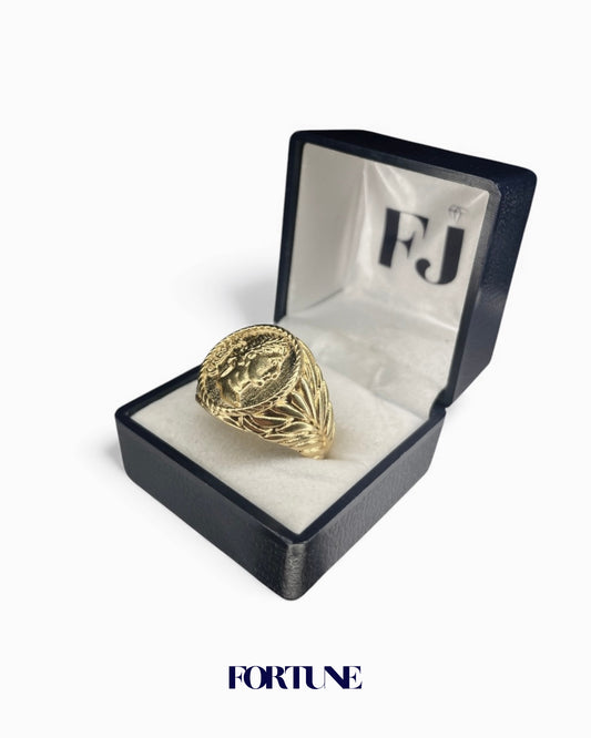 Anillo Sello Romano Enchapado