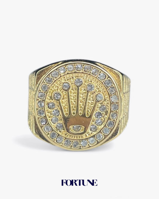 Anillo Corona Gold Enchapado