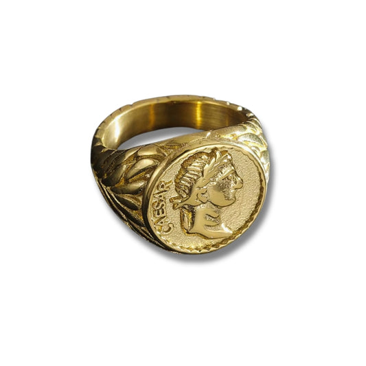 Anillo Sello Romano Enchapado