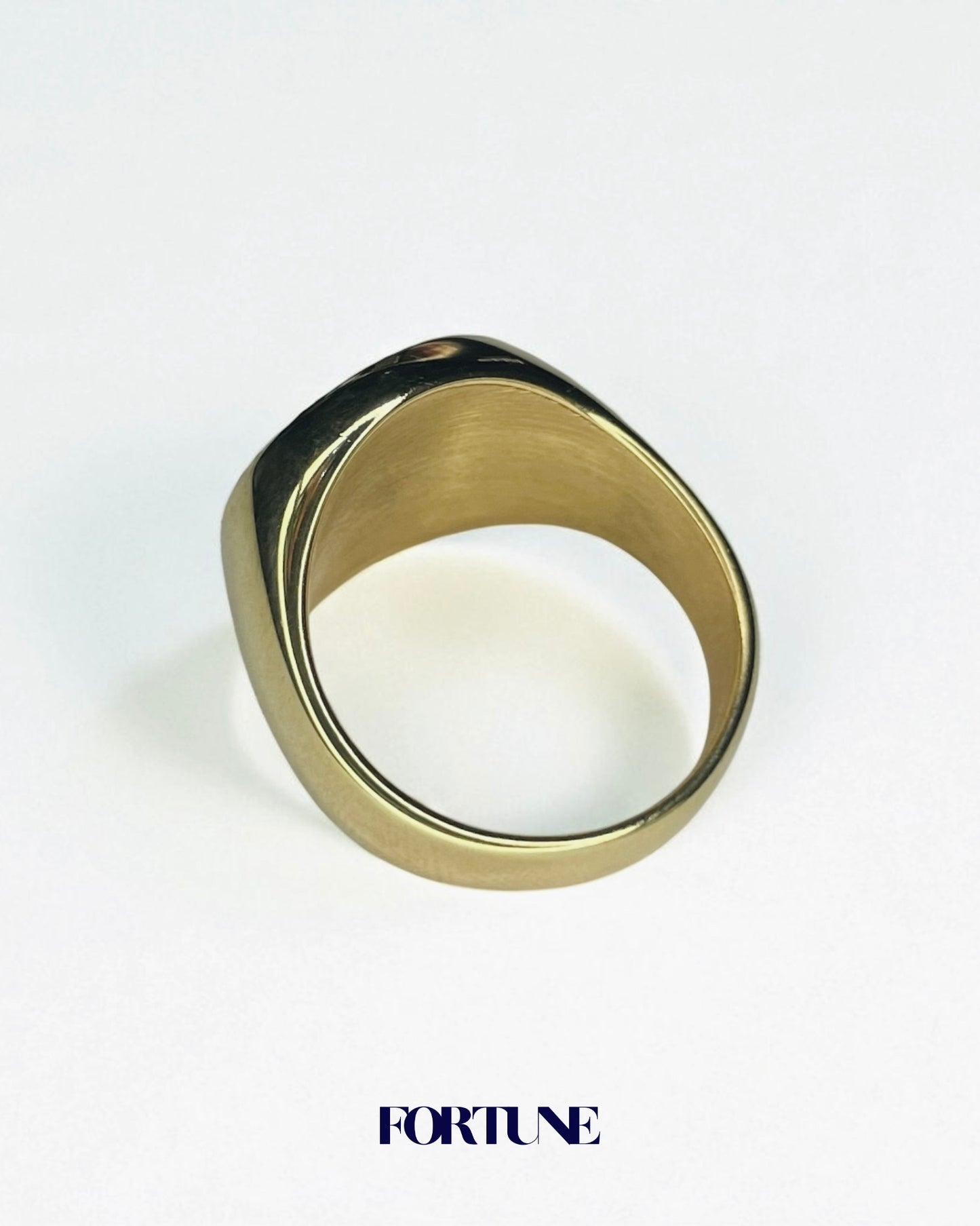 Anillo Macizo Con Grabado “Todo Pasa” enchapado en oro