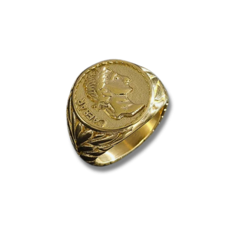 Anillo Sello Romano Enchapado