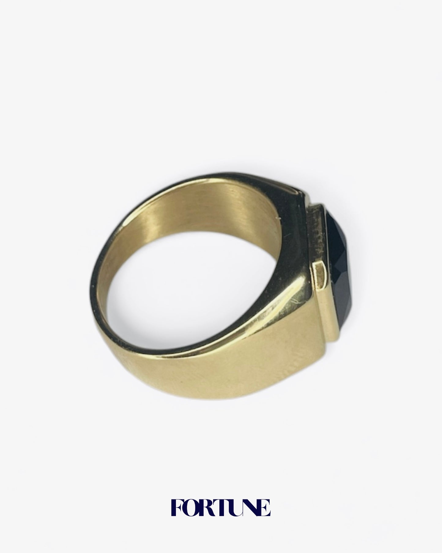 Anillo Con piedra Negra