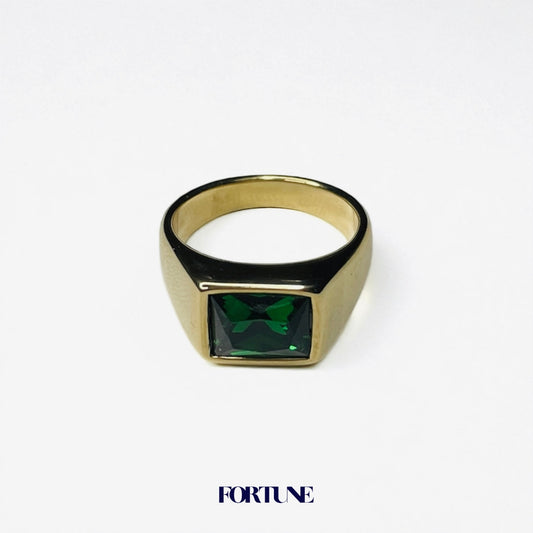 Anillo Italiano Con Piedra Enchapado