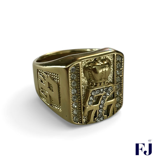 Anillo 777 Enchapado En Oro