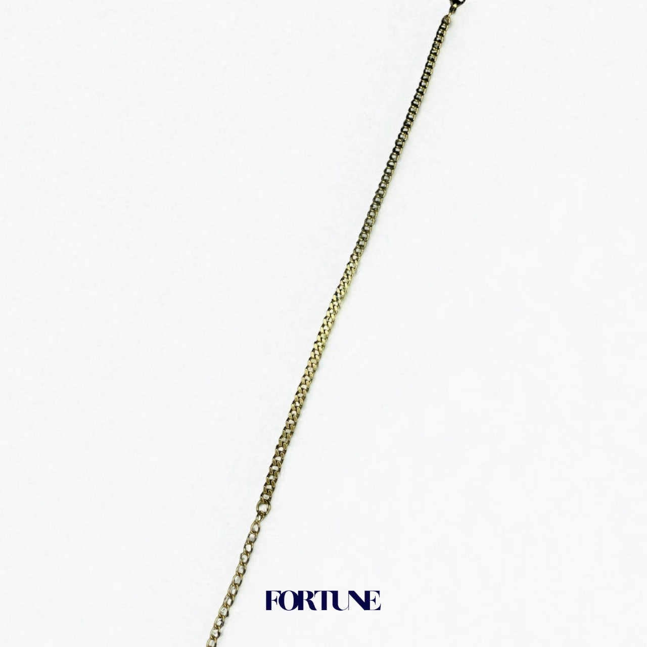 Pulsera Minimalista De Eslabones Enchapada En Ero 18k