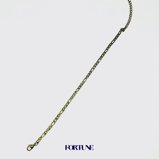 Pulsera Eslabones 3 y 1 Enchapada en Oro