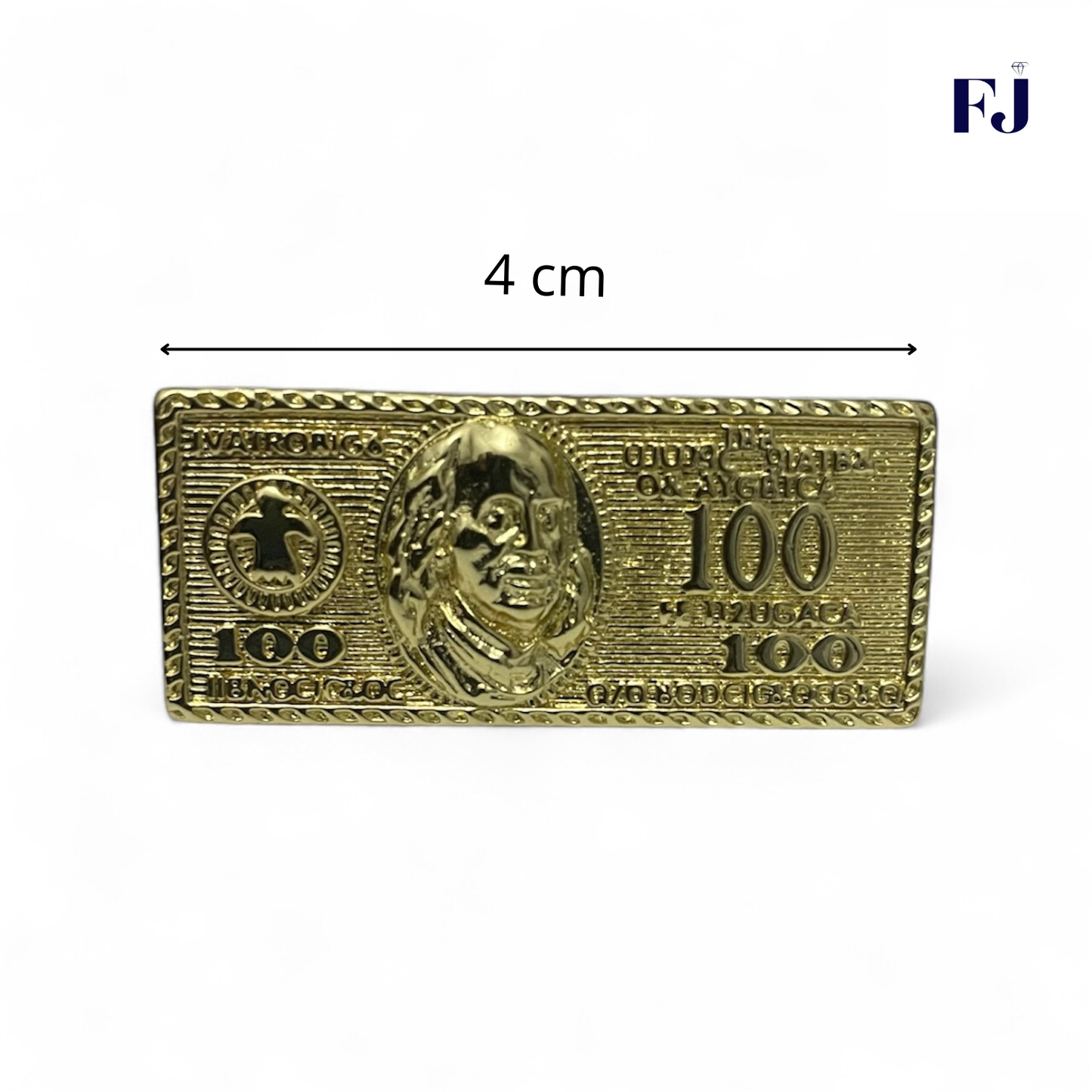 Anillo Doble Diseño De Dólar $100