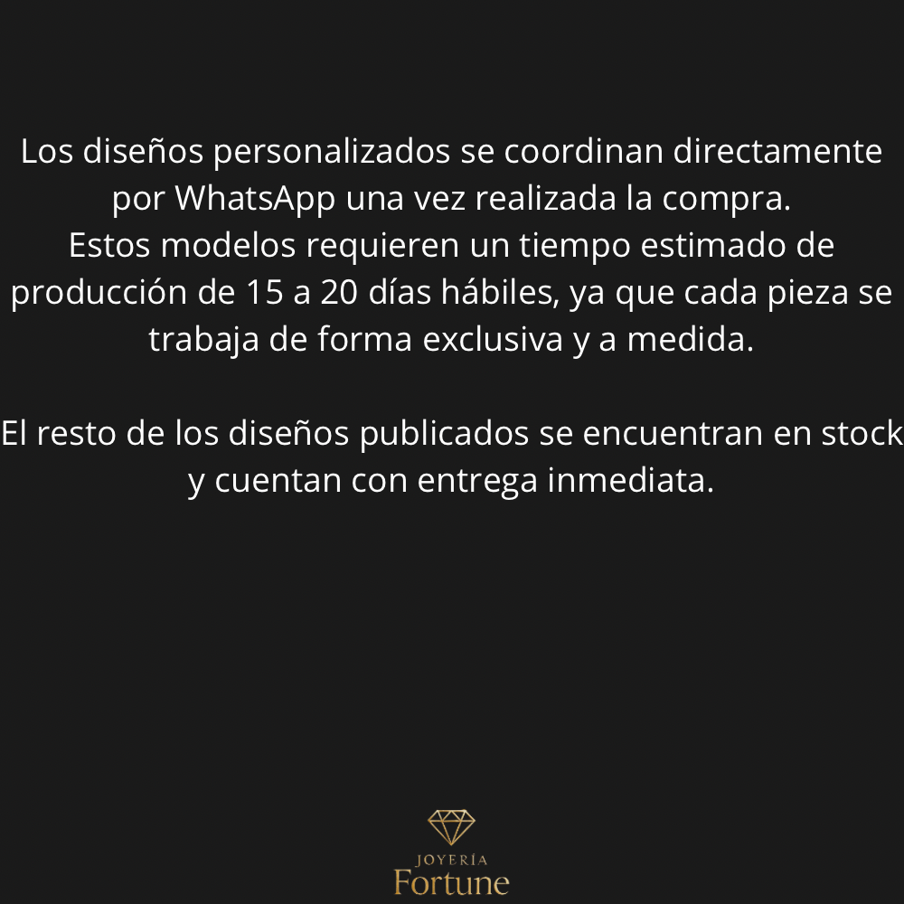 Anillo Doble Personalizado Enchapado En Oro