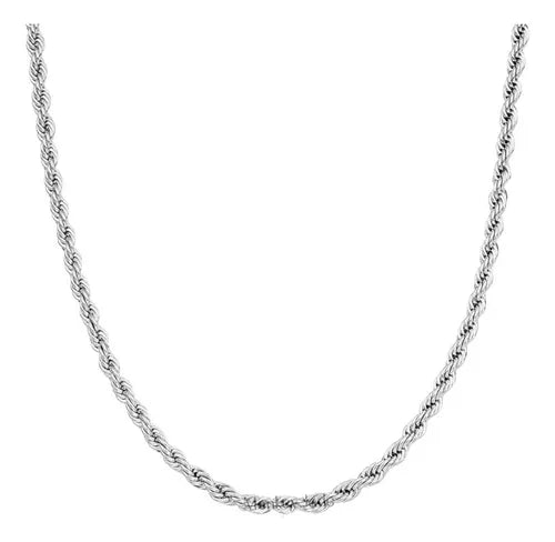 Cadena Tourbillon Baño En Plata 55cm