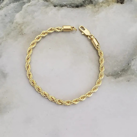 Pulsera Tourbillon Enchapada En Oro