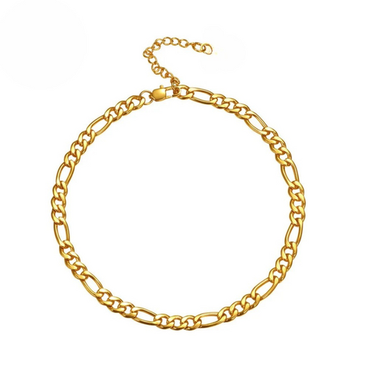 Pulsera Eslabones 3 y 1 Enchapada en Oro