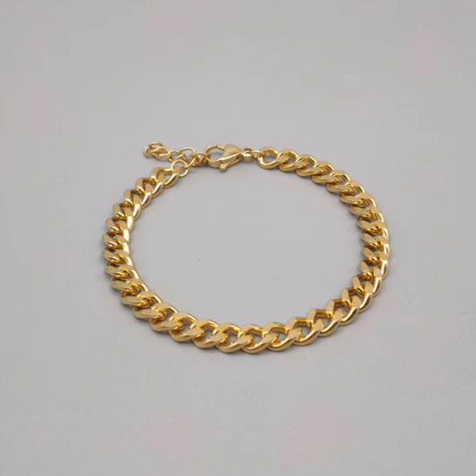 pulsera grumet enchapada