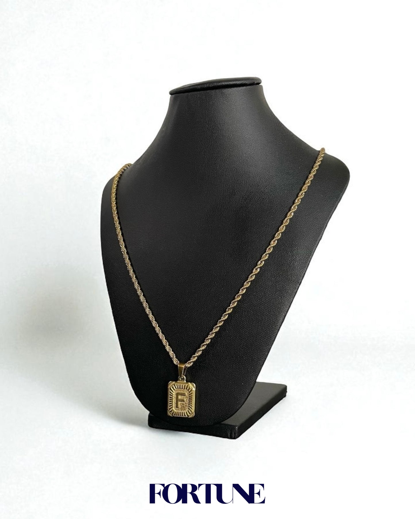 Cadena 60cm Con Dije Macizo Iniciales