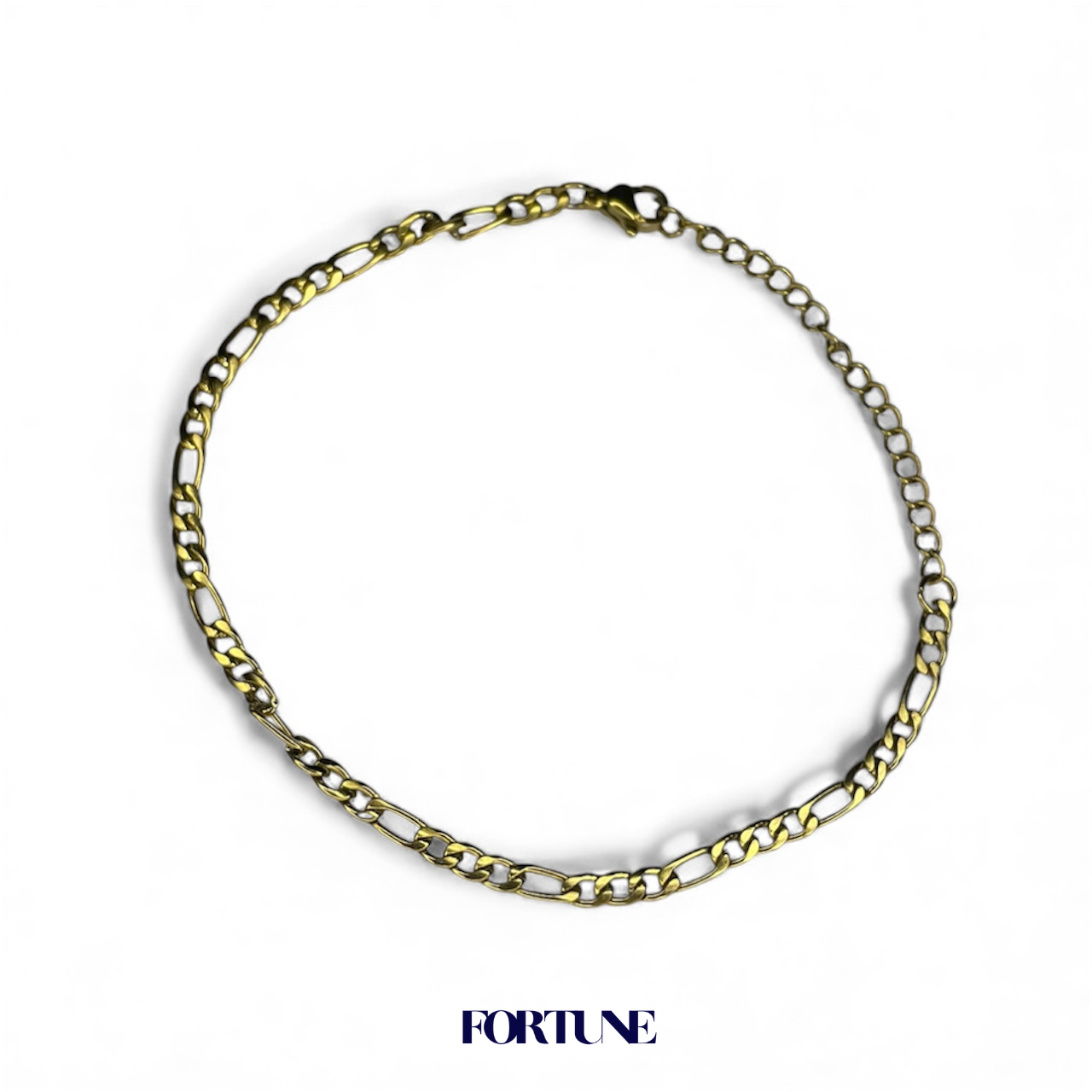 Pulsera Eslabones 3 y 1 Enchapada en Oro