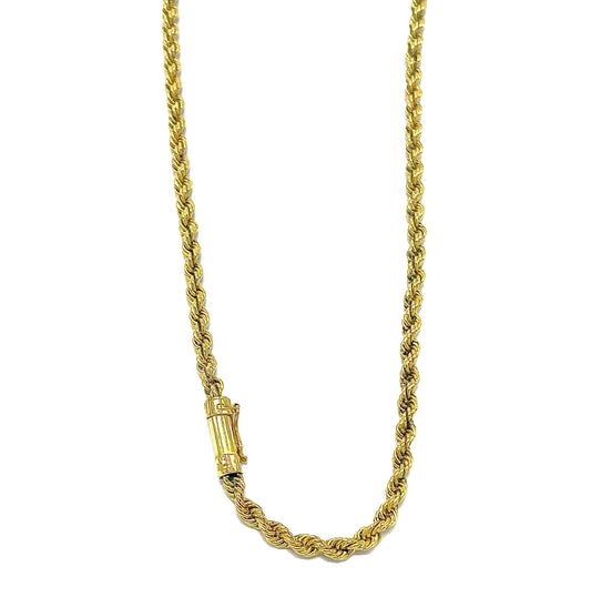 Cadena estilo cuerda oro 18k 55cm